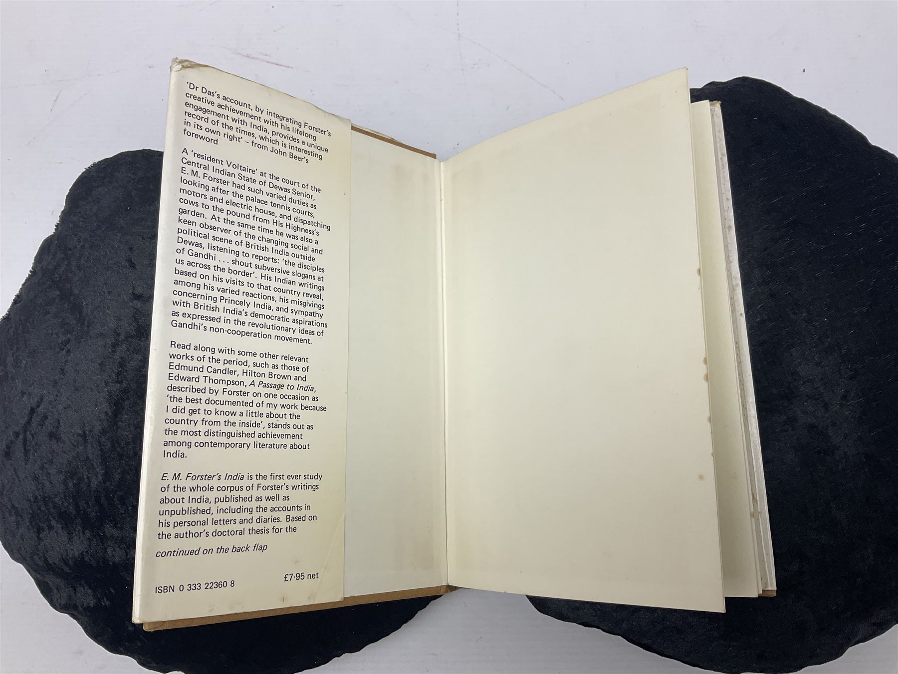 G.K. Das; E.M. Forster's India, Billing and Son's Ltd, London 1977, signed and dated by author  