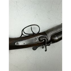 SHOTGUN CERTIFICATE REQUIRED - Belgian folding double barrel hammer shotgun with 76cm(30