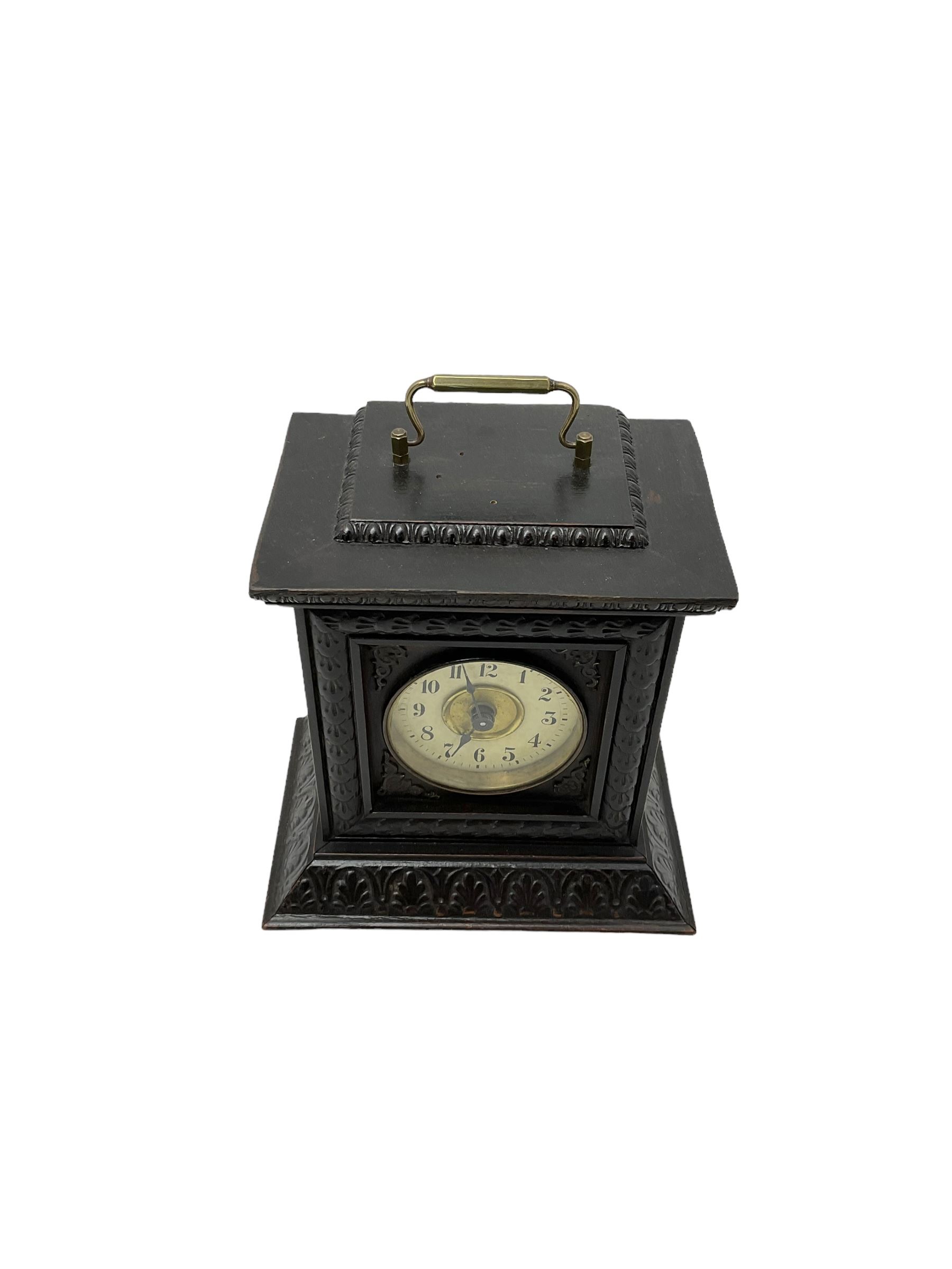 German late 19th century Black Forest Junghans alarm clock