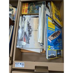 Large collection of reference books, relating mostly to model railway, model boats and engineering, in four boxes