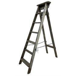 Vintage wooden step ladders 