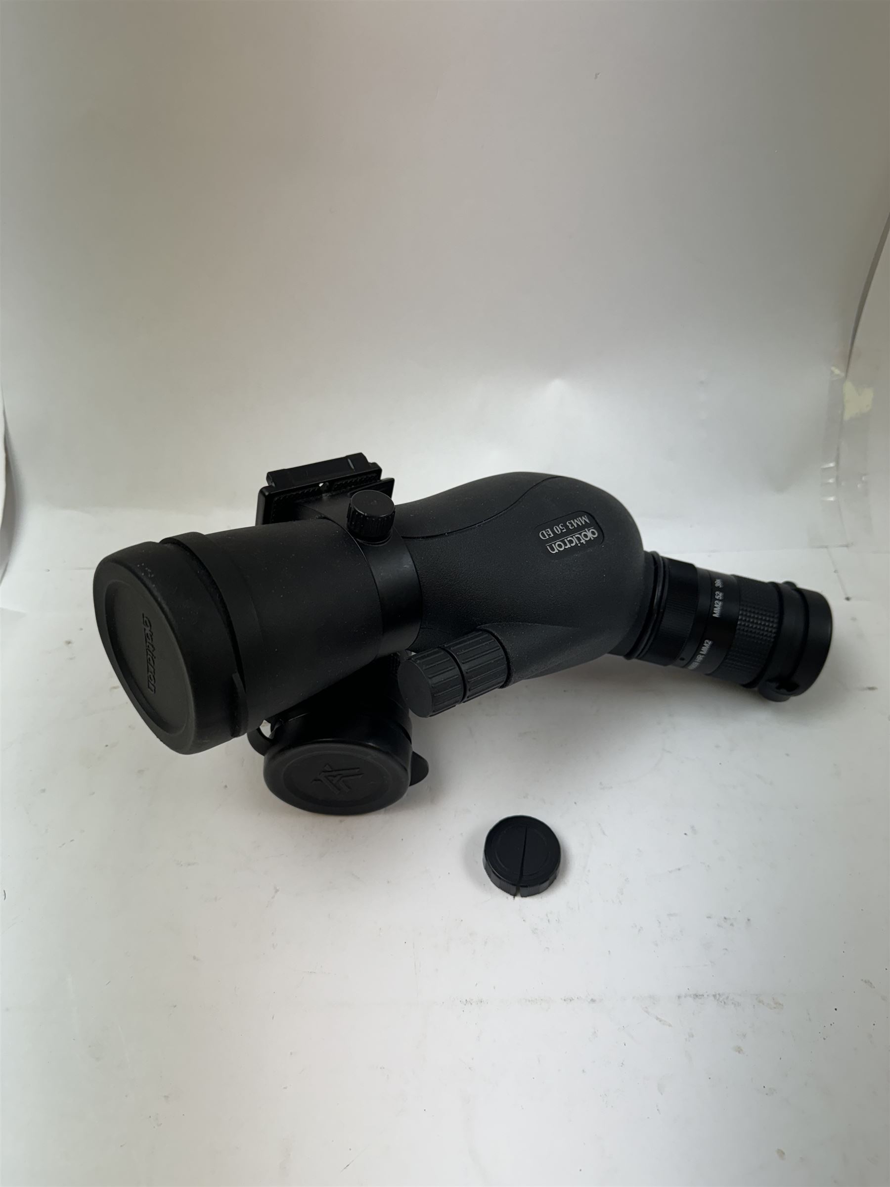 Opticron MM3 50 ED spotting scope, together with an Opticron 40935 SDL zoom eyepiece