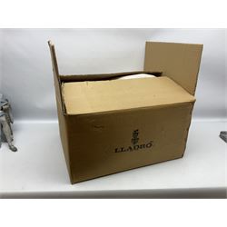 Lladro figure, Miguel De Cervantes, modelled a seated man in period dress with a quill in hand, with original box, no 5132, sculpted by  Salvador Furio, year issued 1982, year retired 1988, H36cm 