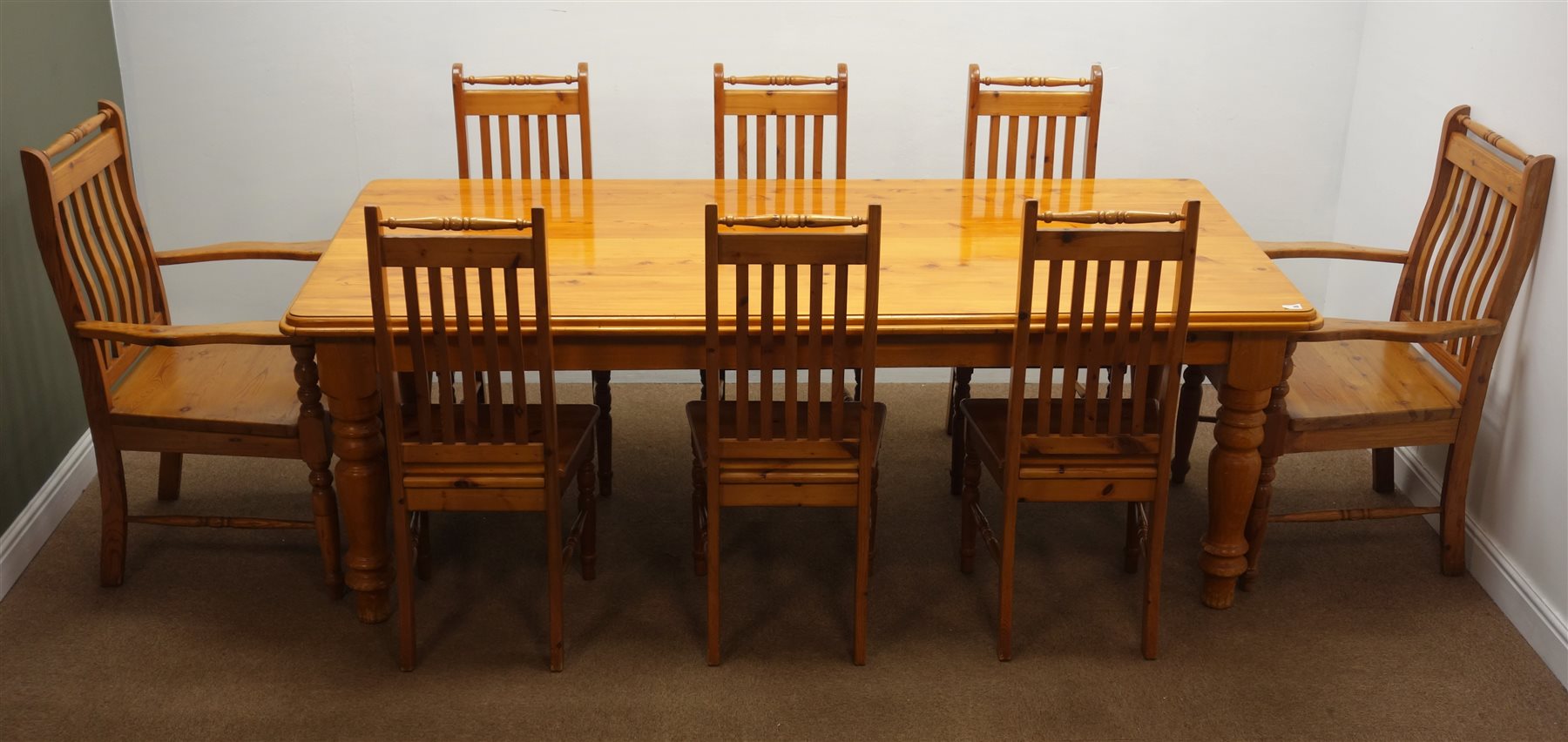 oregon pine dining room table