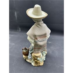 Lladro figure, Mexican pot seller no5080, H30cm