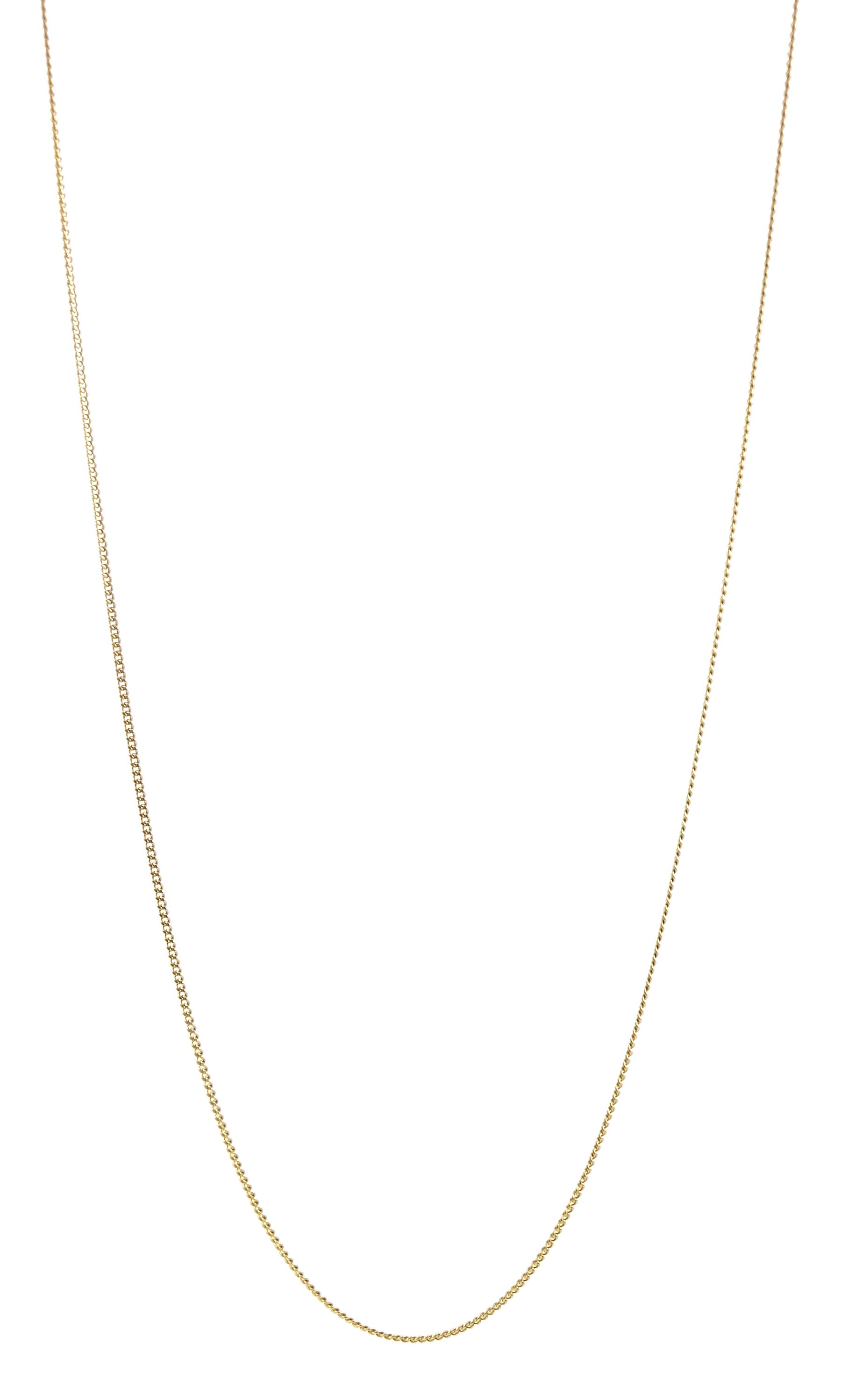 18ct gold chain link necklace, stamped 750