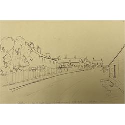 Albert Thomas Pile (British 1882-1981): 'Brighouse - Some Sketches done from 1946 to 1951', original sketchbook comprising approximately 35 pen and ink sketches, variously signed titled and dated, overall 21cm x 33cm