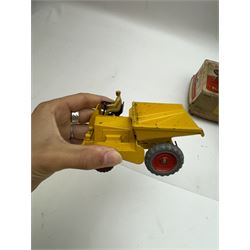 Two Dinky Supertoys models, comprising Blaw Knox Bulldozer no. 561 and Dumper Truck no. 562, both boxed 