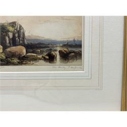 Thomas Harper (Newcastle 1820-c.1889): 'Near Hartley', watercolour signed titled and dated 1844, 12cm x 17cm