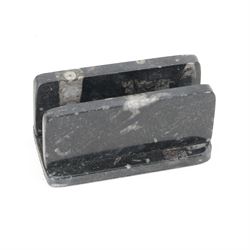 Letter rack with Orthoceras and Goniatites inclusions, H5cm, L10cm