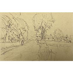 Albert Thomas Pile (British 1882-1981): 'Brighouse - Some Sketches done from 1946 to 1951', original sketchbook comprising approximately 35 pen and ink sketches, variously signed titled and dated, overall 21cm x 33cm