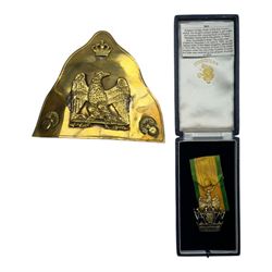 Kingdom of Italy Order of the Iron Crown replica, the Knight’s breast badge in gilt metal ...