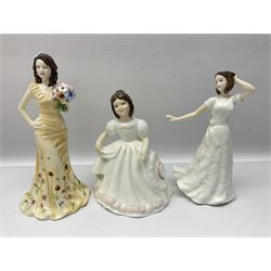 Large collection of Royal Doulton figures, including Ninette HN4717, Sara HN4720, Georgia HN5188, Joy HN3875 etc 