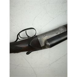 SHOTGUN CERTIFICATE REQUIRED - Charles Lancaster, 12 bore side by side shotgun, 66cm (26