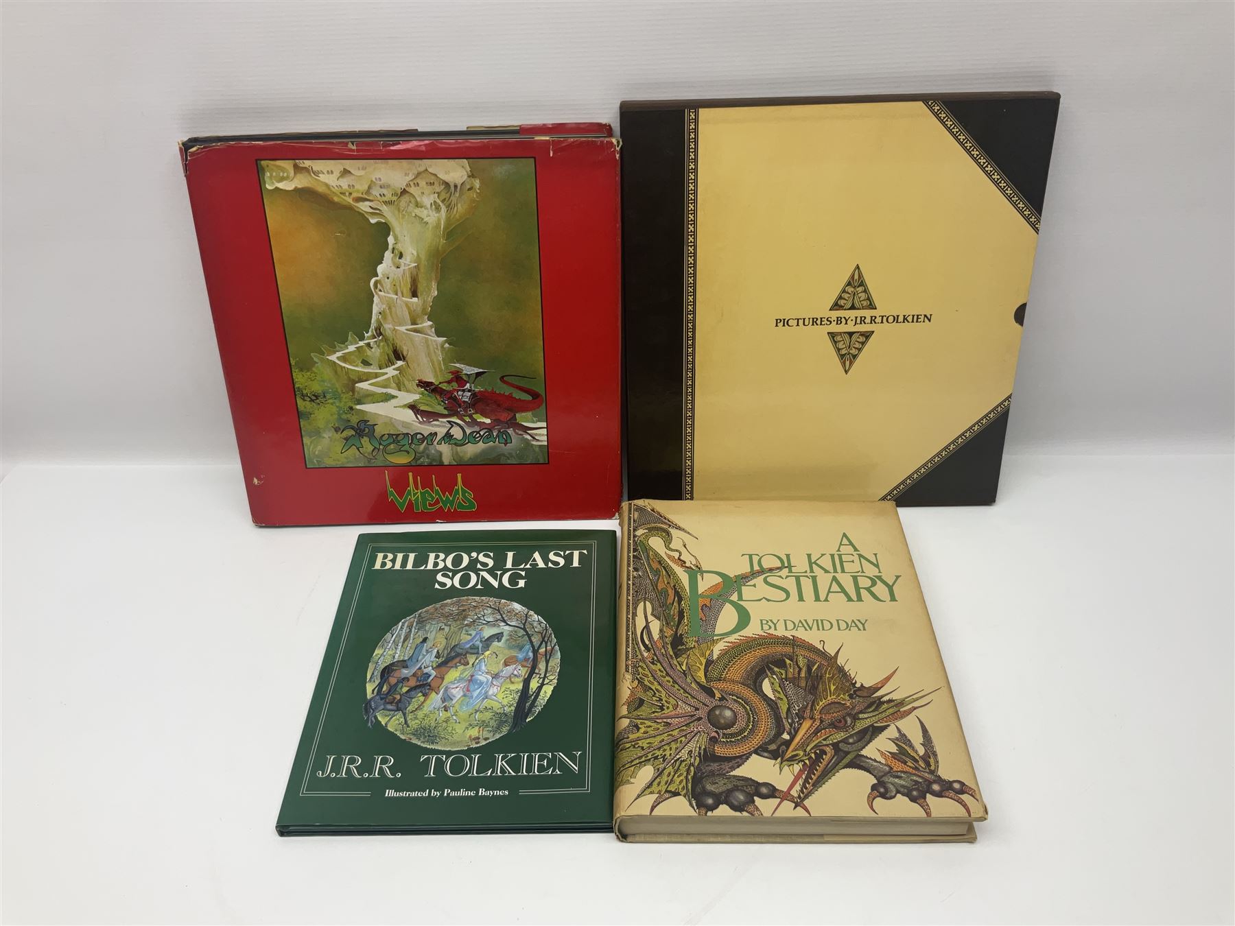 J.R.R. Tolkien ‘The Lord of the Rings’ Deluxe Edition seventh impression and ‘Poems and Stories’ pub. George Allen and Unwin 1979 and 1980 respectively, with Sideshow Weta FX ‘The Lord of the Rings The Return of the King’ limited edition 1/4 scale Helm of a Battle Troll in original box no. 613/2500, and other books and ephemera of related interest 