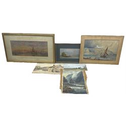 Collection of watercolours to include Joseph Poole Addey, Claude Hayes, Richard Henry Nibb...