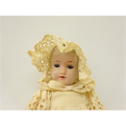  Armand Marseille small bisque head doll with composite body, impressed 390 12/0X   