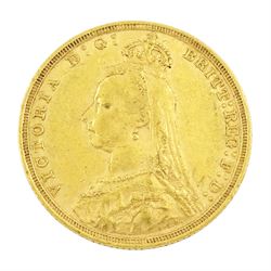 Queen Victoria 1892 gold full sovereign coin, Sydney mint