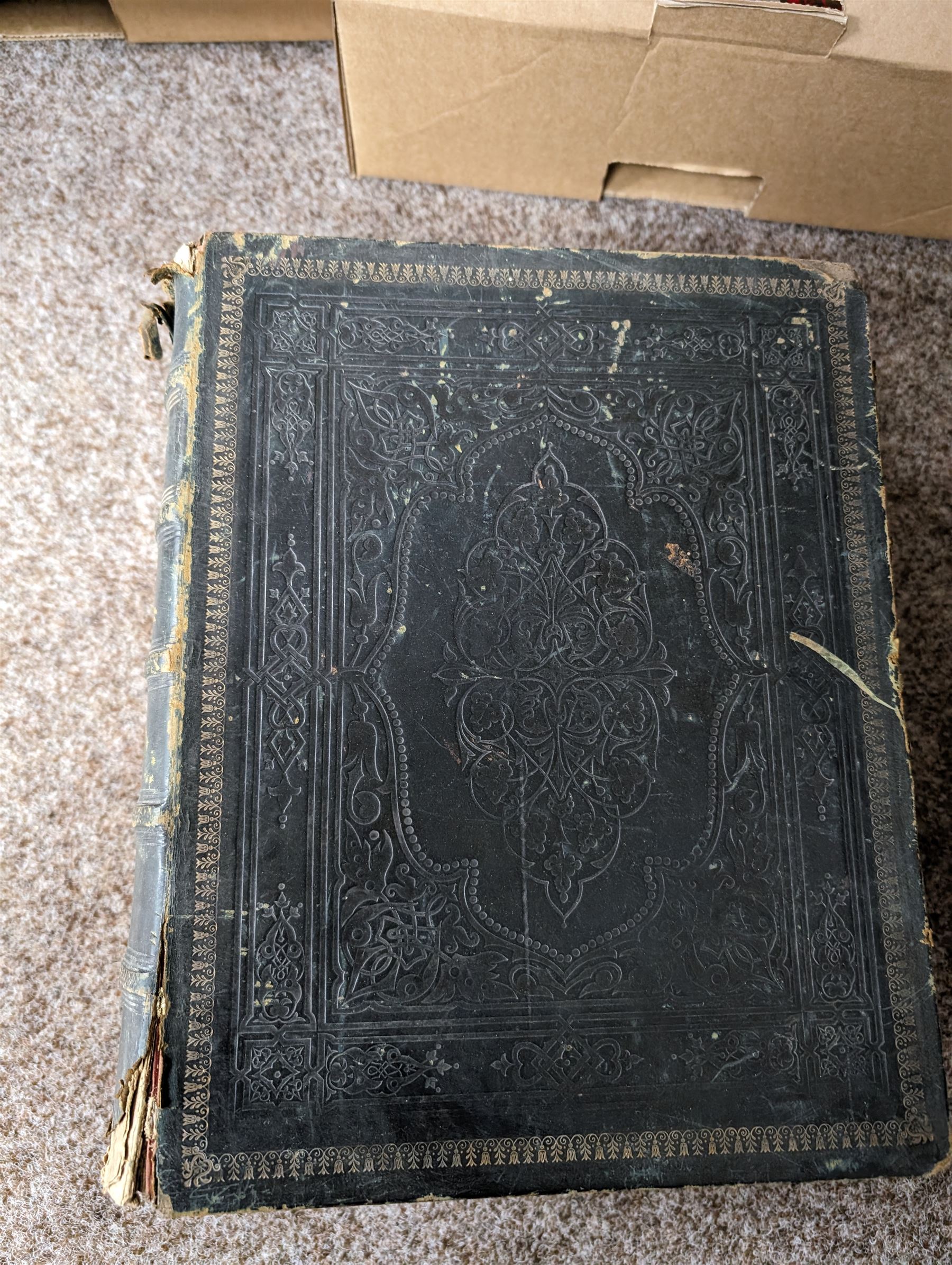 Three family bibles, including two Brown's Bibles