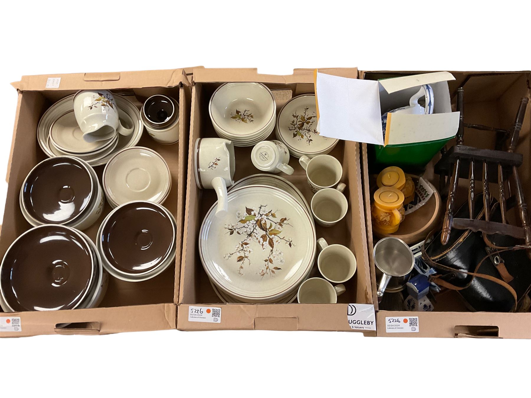 Royal Doulton Wild Cherry pattern tea and dinner wares, together with other collectables, three boxes  