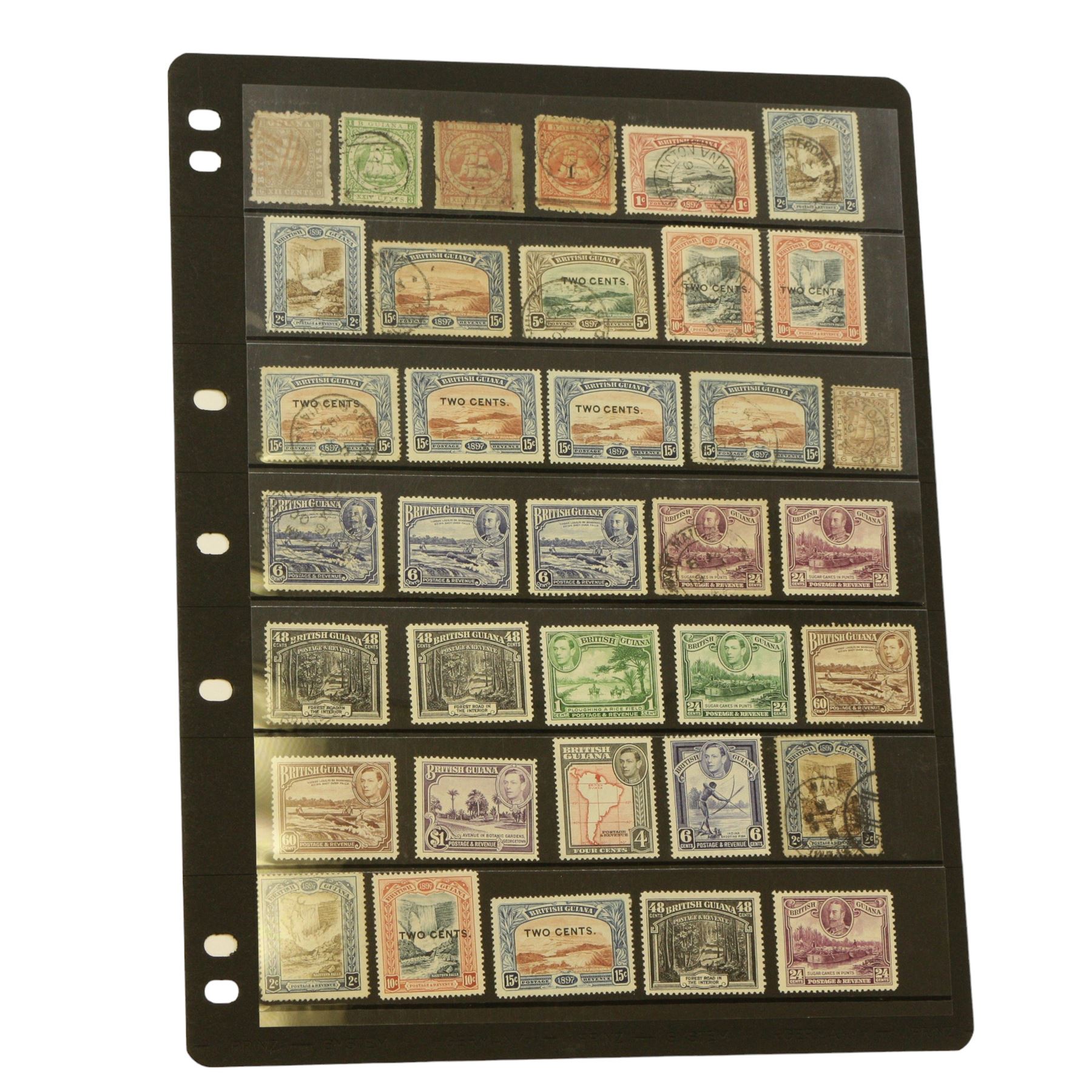 West Indies - Antigua, Bahamas with War Tax overprints, Bahamas postal stationary, British Guiana, British Honduras, Virgin Islands, Cayman Islands, Dominica, Grenada, Jamaica etc, housed on pages in a ring binder folder