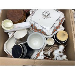 Collection of ceramics including Wade, Hornsea and similar, in four boxes 