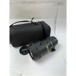 Sigma DG for Nikon 70-200mm 1:3.8 APO HSM optical stabiliser lens serial no. 14440796 with Nikon hood, in Sigma case with Nikon strap