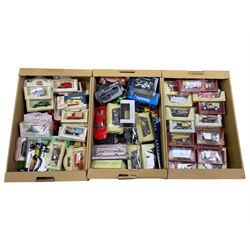 Dicast model vehicles including Matchbox, Corgi, Oxford Diecast Ltd, Lledo Days Gone, etc, in three boxes 