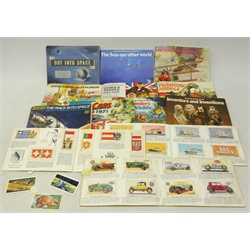  Collection of Brooke Bond tea card albums incl. Out into Space, Wonders of Wildlife, Inventors and Inventions, History of the Motor Car, The Race into Space, Famous People etc and Star Cars, 1971 album   