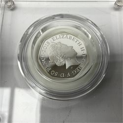 The Royal Mint United Kingdom 2018 'Mrs Tittlemouse' silver proof fifty pence coin, cased with certificate