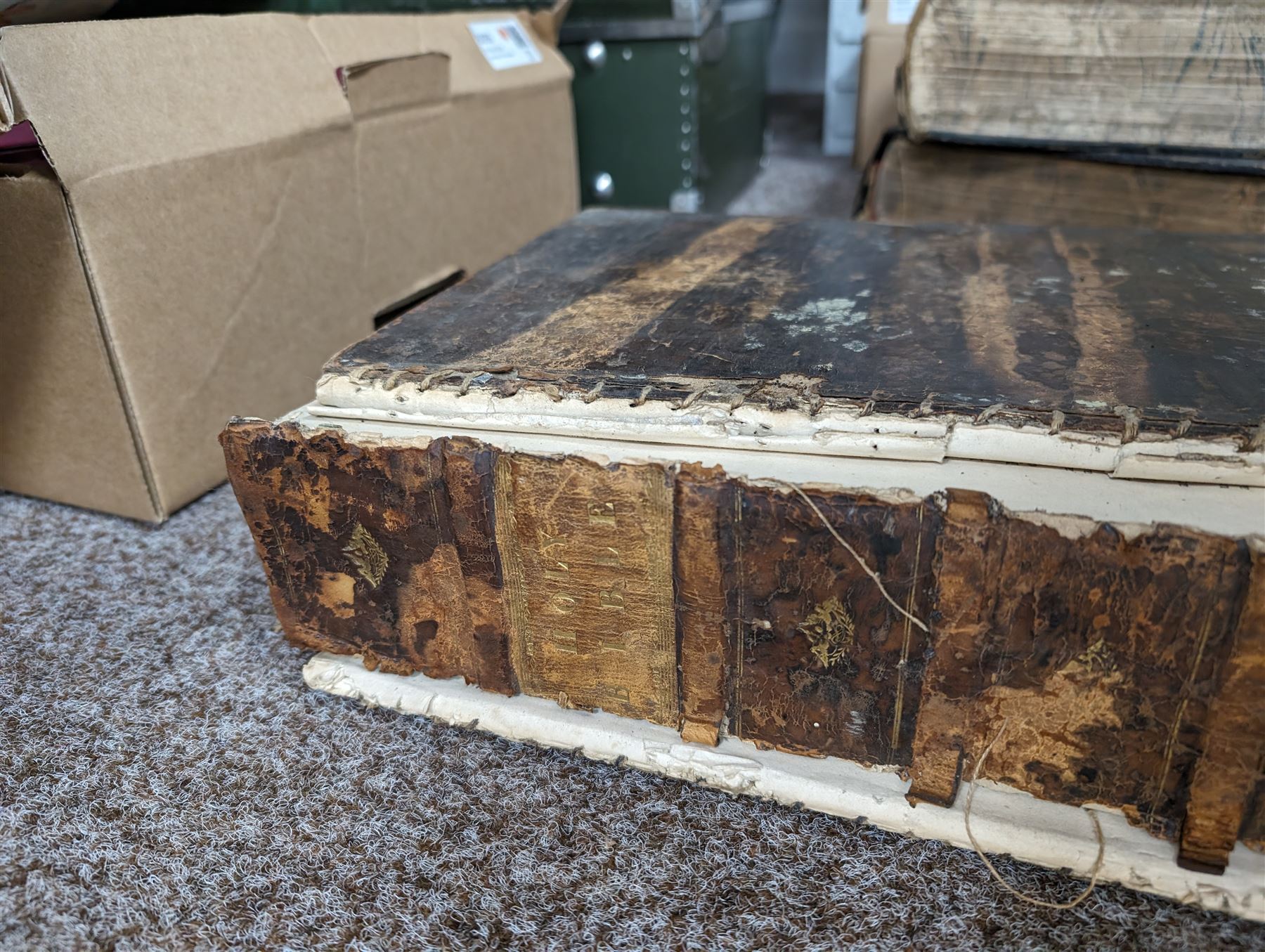 Three family bibles, including two Brown's Bibles