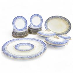 Wedgwood dinnerwares, comprising two tureens, sauce tureen with saucer, eleven dinner plat...