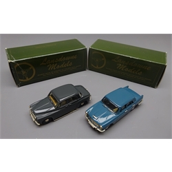 Lansdowne Models - two die-cast models - 1957 Rover P4 Models 90 No.LDM5 and 1961 Wolseley 6/110 Four Door Saloon No.LD6, both boxed