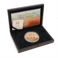 Queen Elizabeth II Bailiwick of Guernsey 2016 'The Battle of The Somme' five ounce silver ...