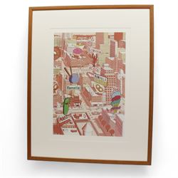 P Box (Contemporary): Cityscape, digital print signed and numbered 2/5 in pencil 59cm x 41cm