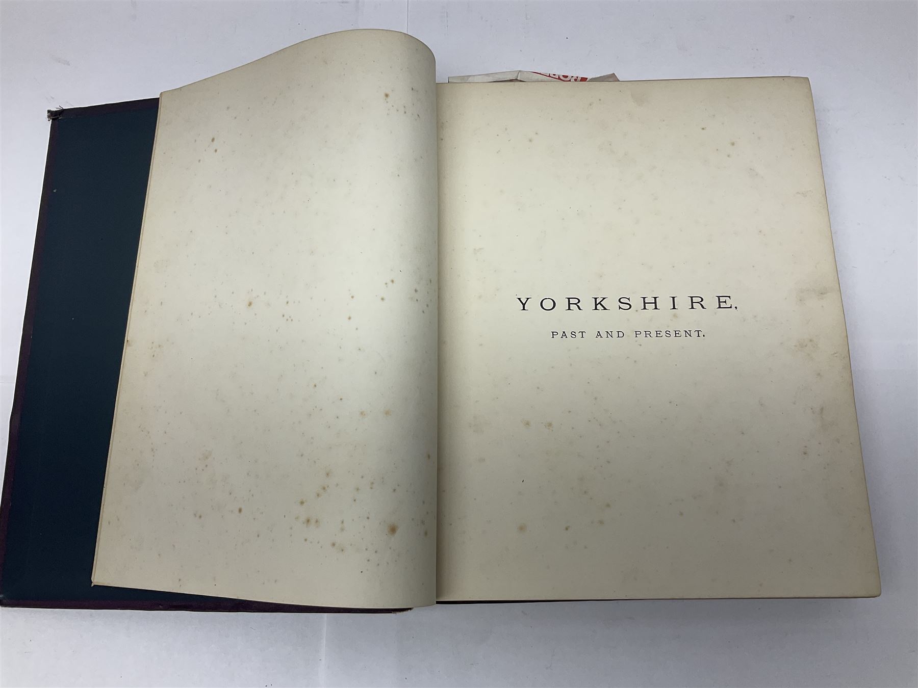 Baines,Thomas: Yorkshire Past and Present, vols I - IV, pub by William Mackenzie, 22 Paternoster Row, London