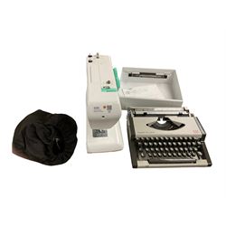 Janome sewing machine, together with Aeg Olympia typewriter 