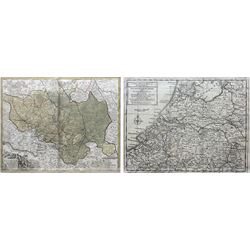 Johann Georg Schreiber (German 1676-1750): 'Lusatiae Superioris', engraved map of Lusatia ...