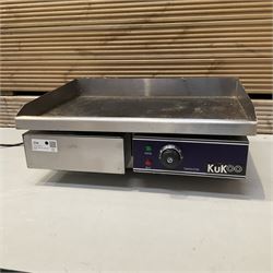 Kookoo SKU10119 electric commercial griddle 2500W  - THIS LOT IS TO BE COLLECTED BY APPOINTMENT FROM DUGGLEBY STORAGE, GREAT HILL, EASTFIELD, SCARBOROUGH, YO11 3TX