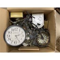 Various mantle and wall clocks for parts and spares