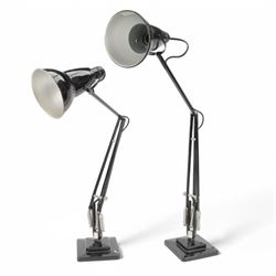 Pair of limited edition The Anglepoise company lamps, in black finish, with limited editio...