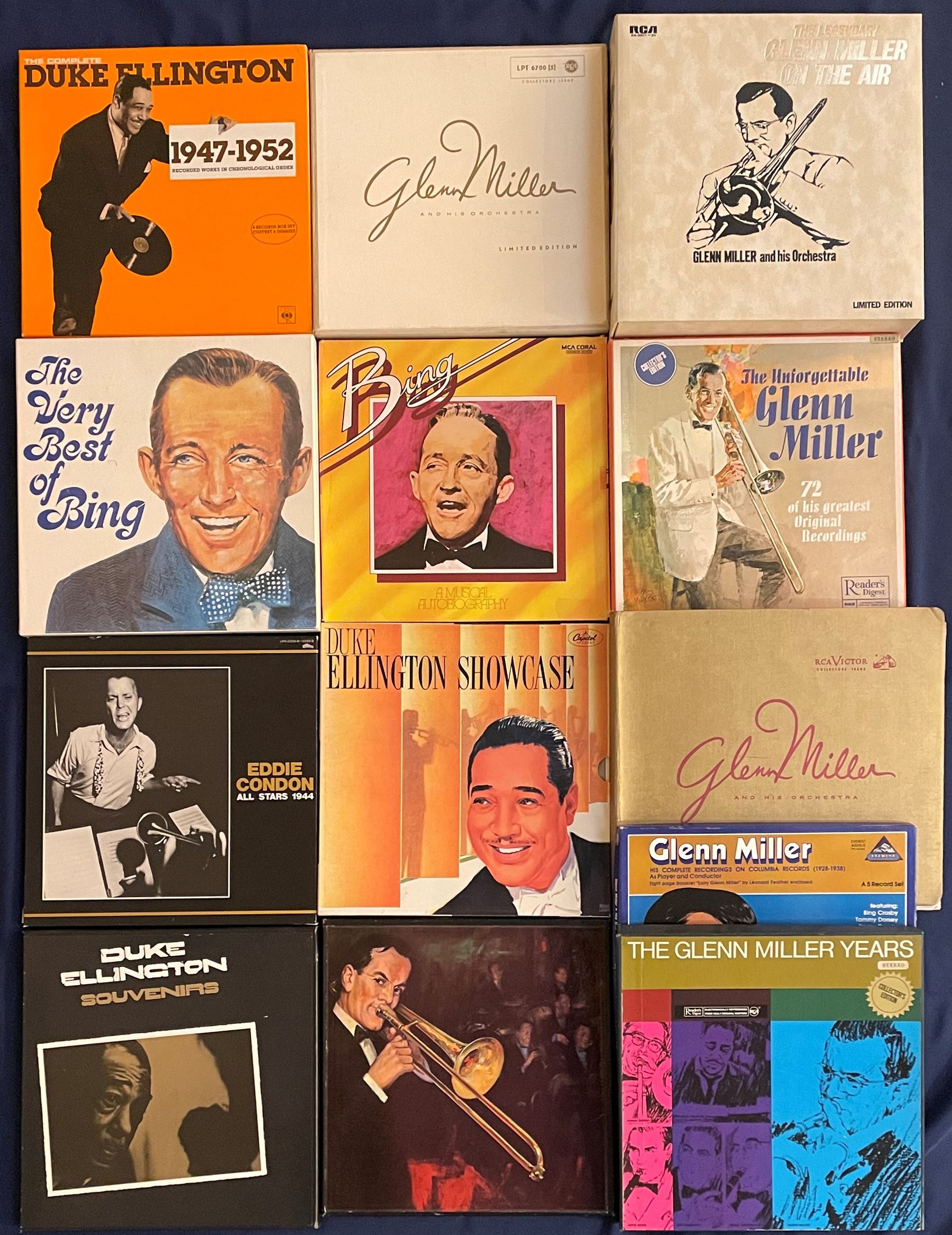 Duke Ellington, Glenn Miller, Bing Crosby and Eddie Condon LP box sets ...