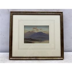 John Sowden (Bradford 1838-1926): 'Loch Leven', watercolour signed, titled verso 12cm x 17cm