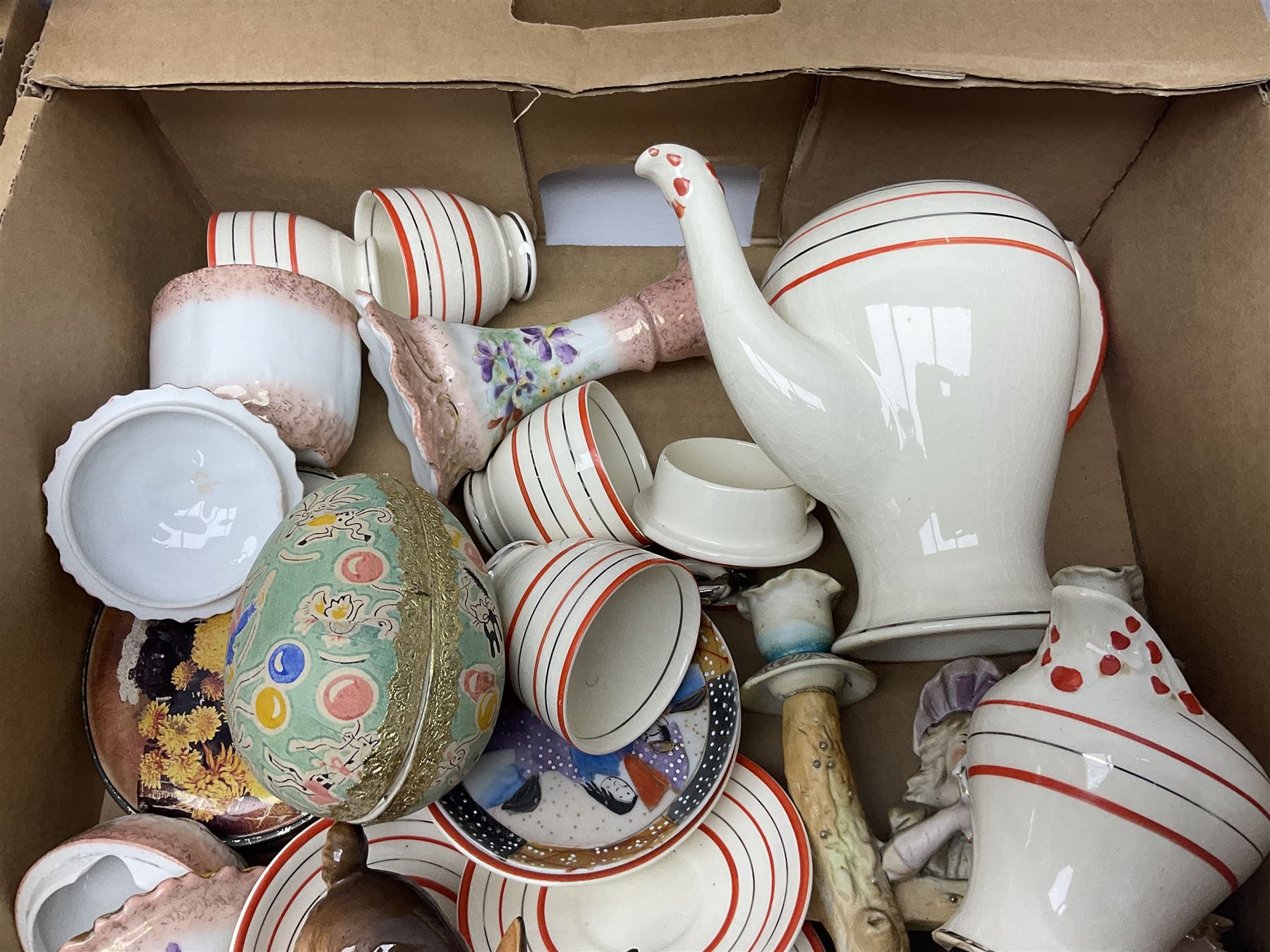 Beswick bay horse together with other ceramic figures, tea services and other collectables in five boxes 