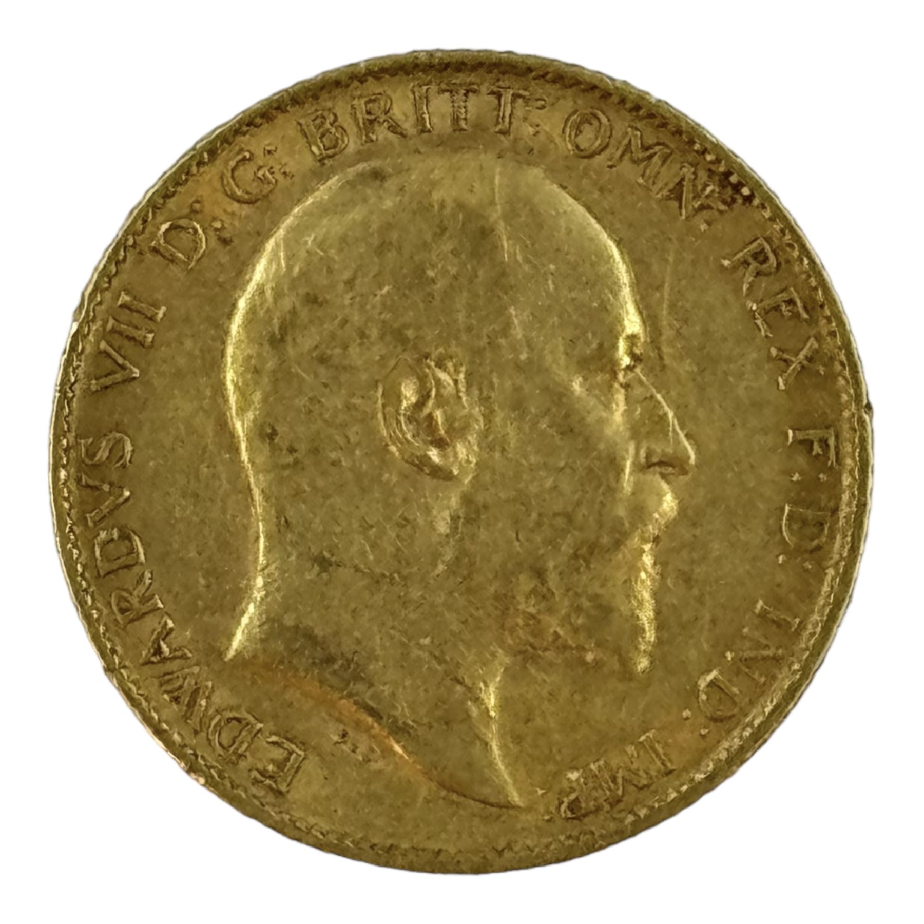 King Edward VII 1907 gold half sovereign coin