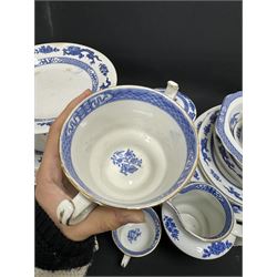 Extensive tea and dinner service of Booths and Cauldon dragon pattern, including, teapots, coffee pots, jugs, toast racks, bowls, dinner plates, platters, soup tureen etc 