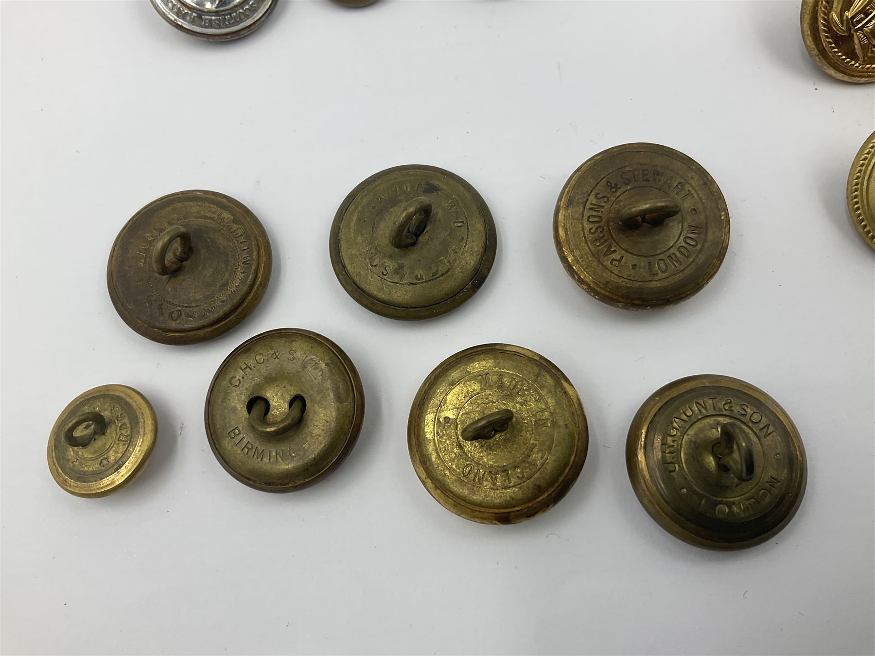 Collection of Royal Navy, Railway, St Helens Brigade and other uniform buttons