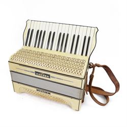 Hohner Verdi II - Swiss/German 1950's two octave piano accordion with 34 treble keys and 8...