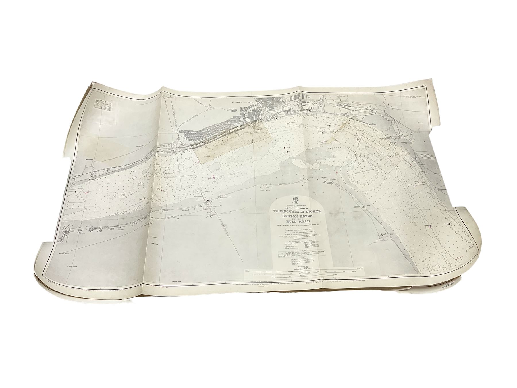 Four shipping charts depicting the River Humber 