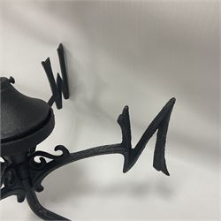 Wall mounting weathervane with Blacksmith finial, H56